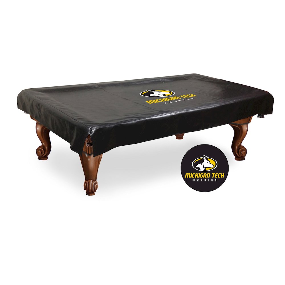 Michigan Tech Billiard Table Cover. Picture 1