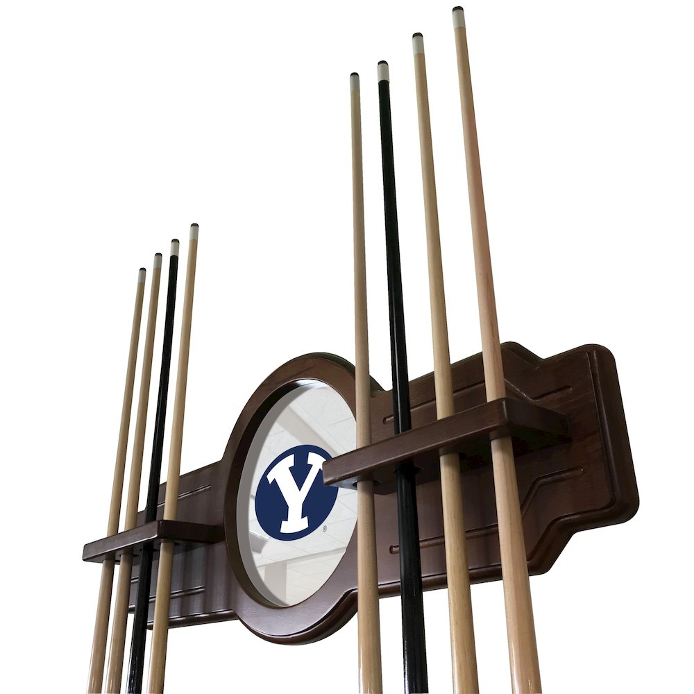 Brigham Young Cue Rack in English Tudor Finish. Picture 2
