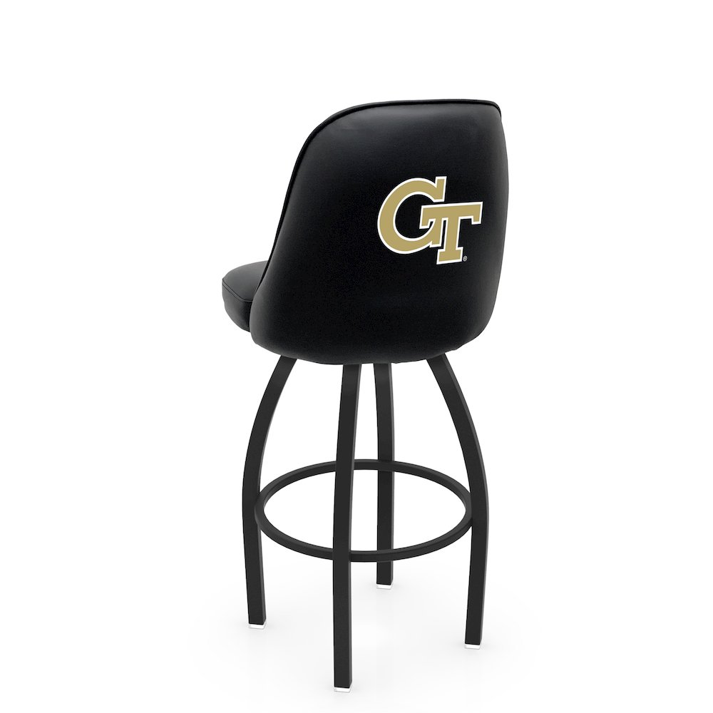 Logo Grizzly Georgia Tech Swivel Bar Stool. Picture 1