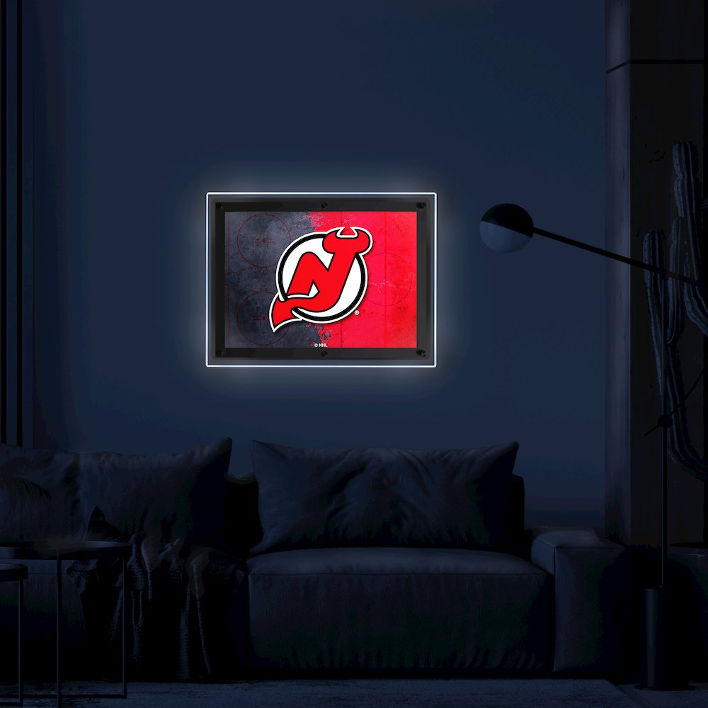 New Jersey Devils 32" x 23.5" Backlit LED Sign. Picture 3