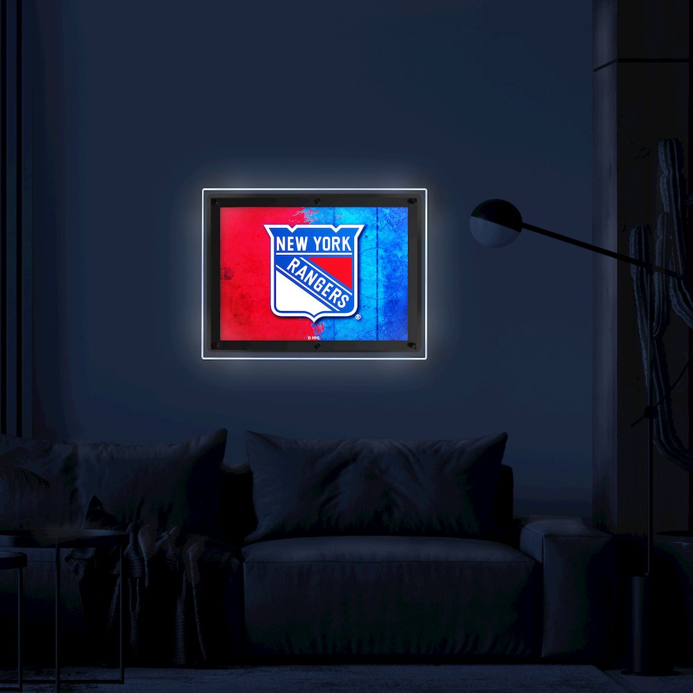 New York Rangers 32" x 23.5" Backlit LED Sign. Picture 3