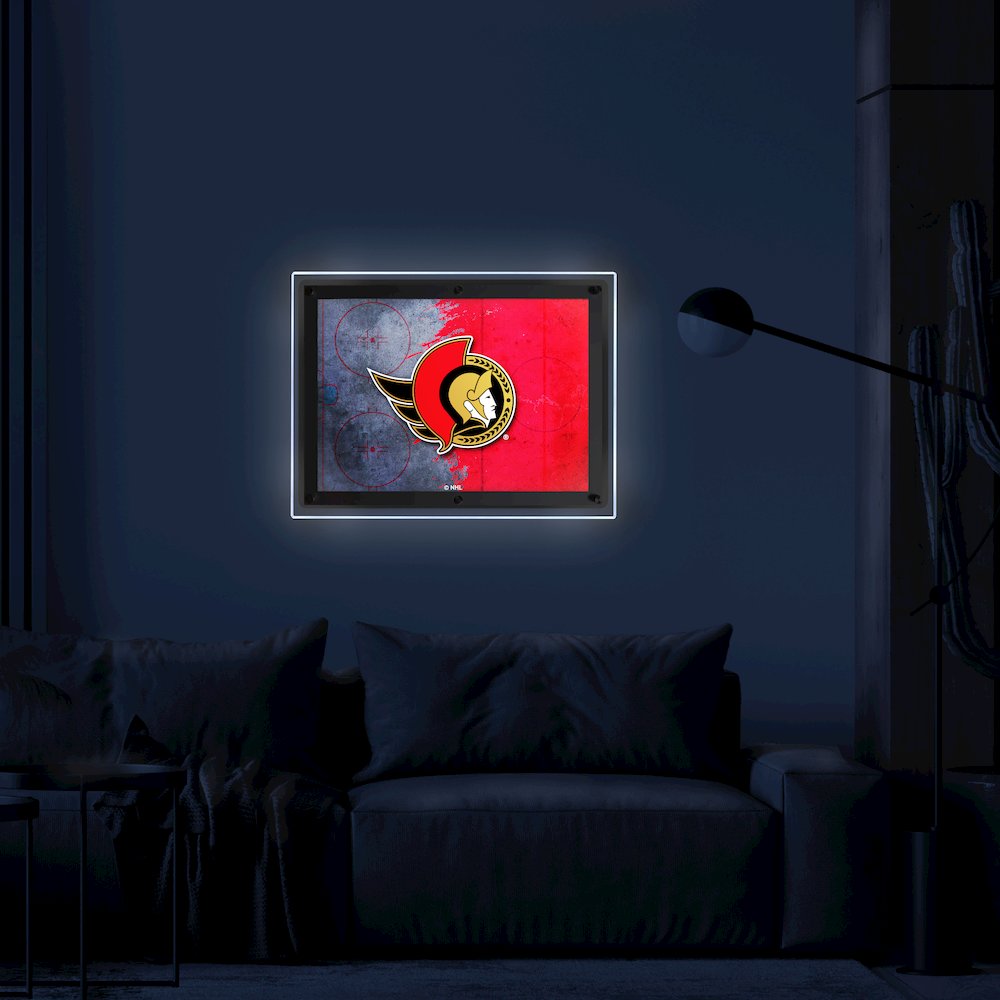 Ottawa Senators 32" x 23.5" Backlit LED Sign. Picture 3