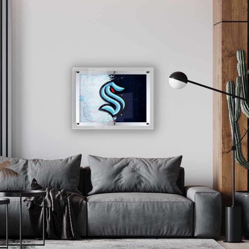 Seattle Kraken 32" x 23.5" Backlit LED Sign. Picture 2