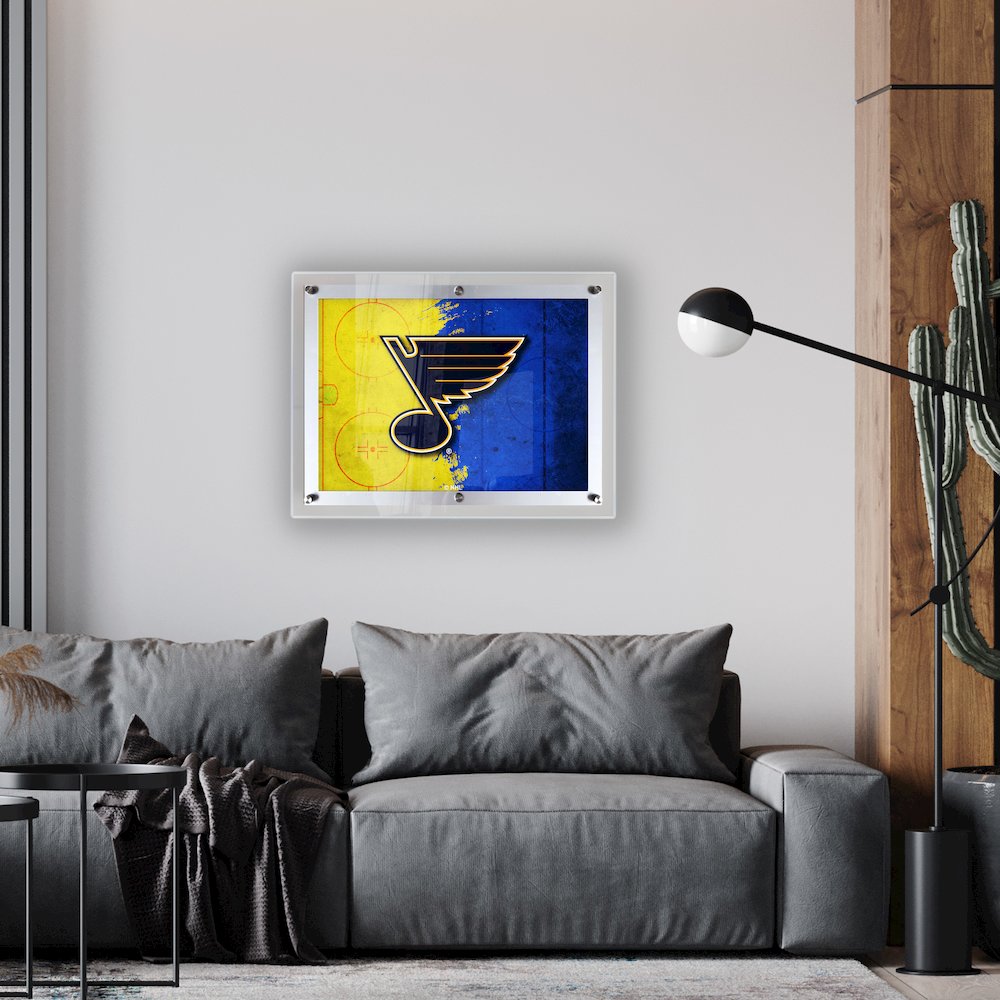 St Louis Blues 32" x 23.5" Backlit LED Sign. Picture 2
