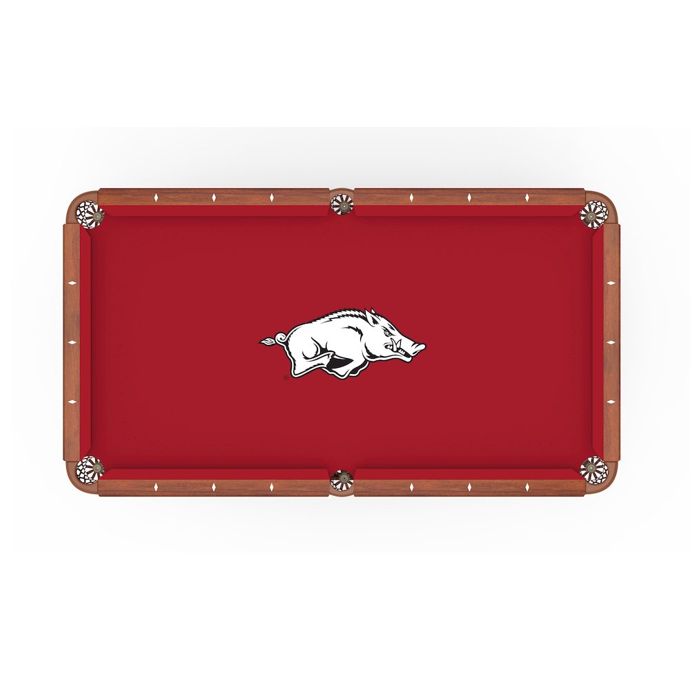 University of Arkansas 8' Pool Table with a Navajo Finish. Picture 2