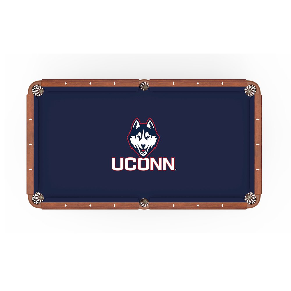 University of Connecticut 8' Pool Table with a Navajo Finish. Picture 2
