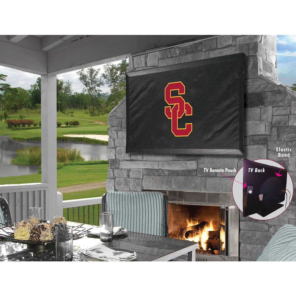 USC Trojans TV Cover (TV sizes 50"-56") by Covers by HBS. Picture 1