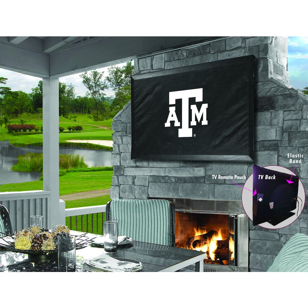 Texas A&M TV Cover (TV sizes 50"-56") by Covers by HBS. Picture 1