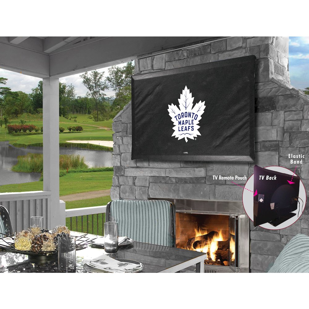 Toronto Maple Leafs TV Cover (TV sizes 50"-56") by Covers by HBS. Picture 1