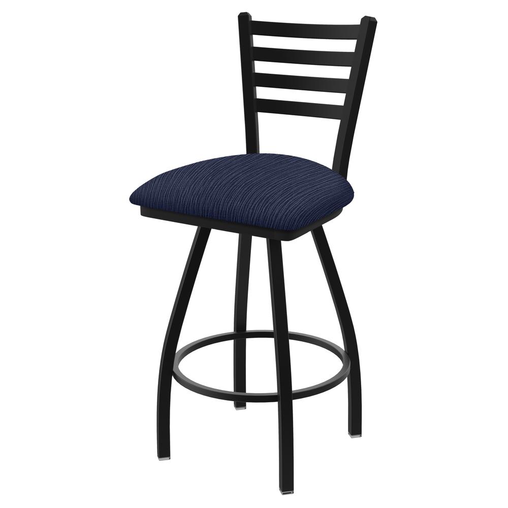 XL 410 Jackie 36" Swivel Extra Tall Bar Stool with Black Wrinkle Finish and Graph Anchor Seat. Picture 1