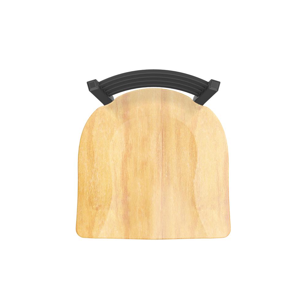 XL 410 Jackie 36" Swivel Extra Tall Bar Stool with Pewter Finish and Natural Maple Seat. Picture 3