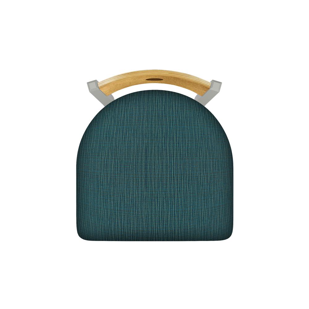 XL 830 Voltaire 36" Swivel Counter Stool with Anodized Nickel Finish, Medium Back, and Graph Tidal Seat. Picture 2