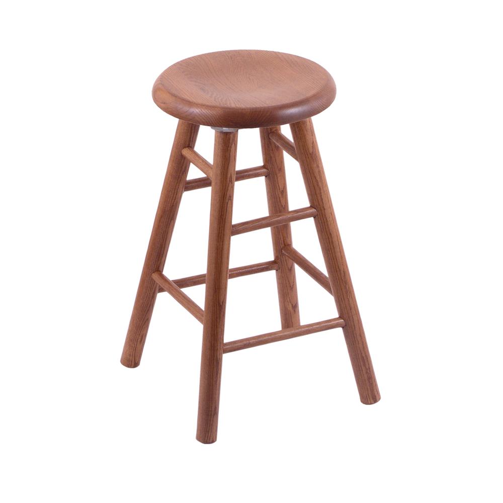 XL Oak Extra Tall Bar Stool in Medium Finish. Picture 1