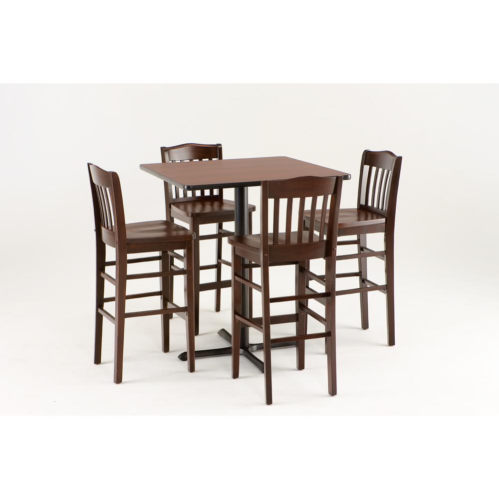 3110 25" Counter Stool with Black Finish and a Black Seat. Picture 2
