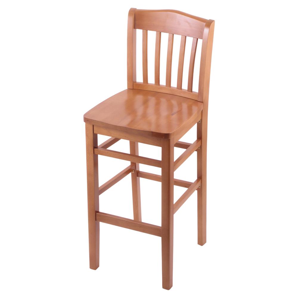 3110 25" Counter Stool with Medium Finish and a Medium Seat. Picture 1
