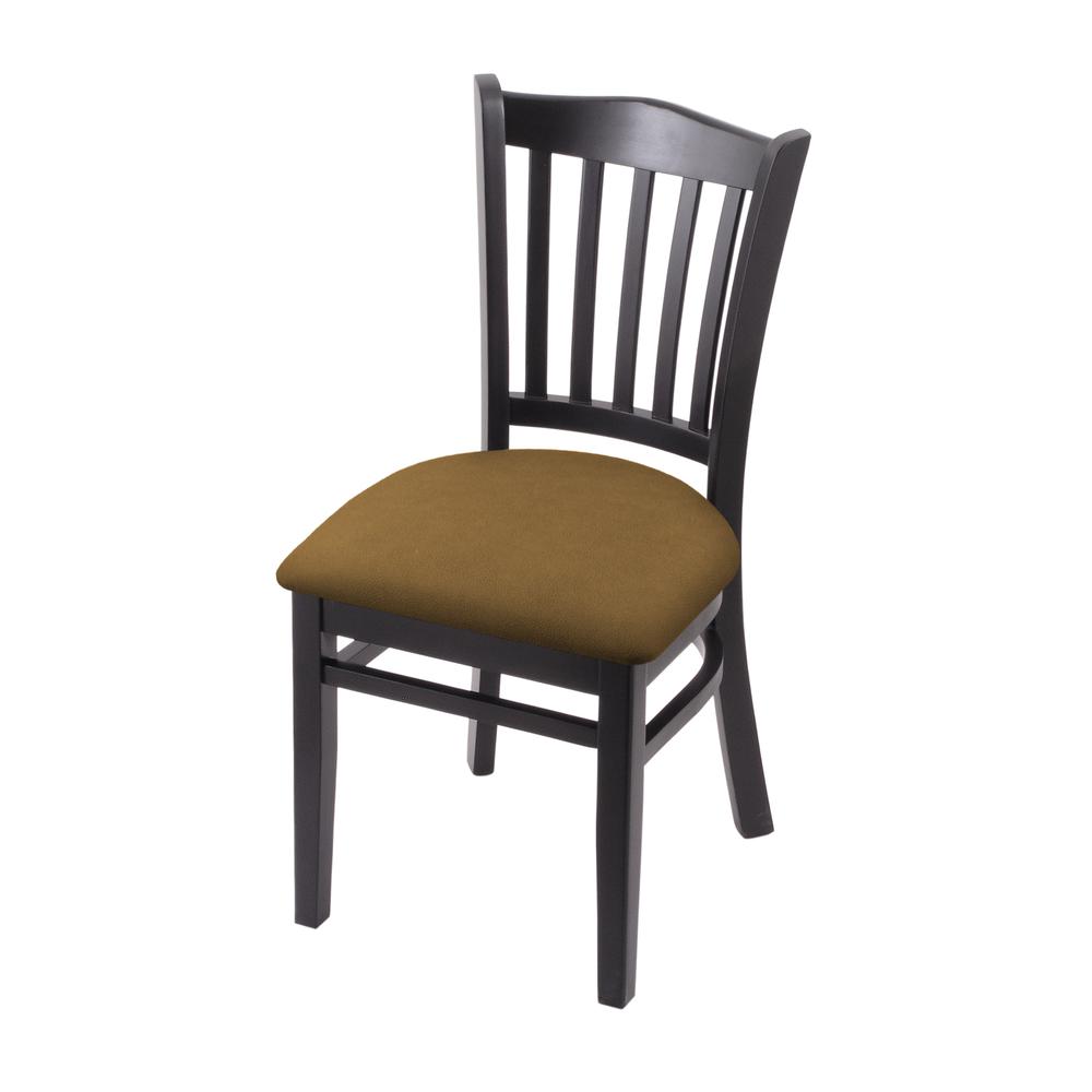 3120 18" Chair with Black Finish and Canter Saddle Seat. Picture 1