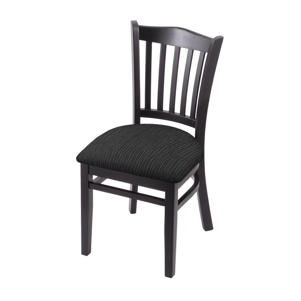 3120 18" Chair with Black Finish and Graph Coal Seat. Picture 1