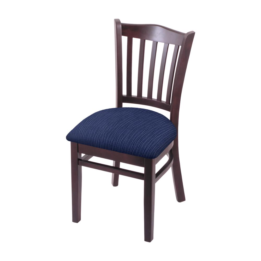 3120 18" Chair with Dark Cherry Finish and Graph Anchor Seat. Picture 1