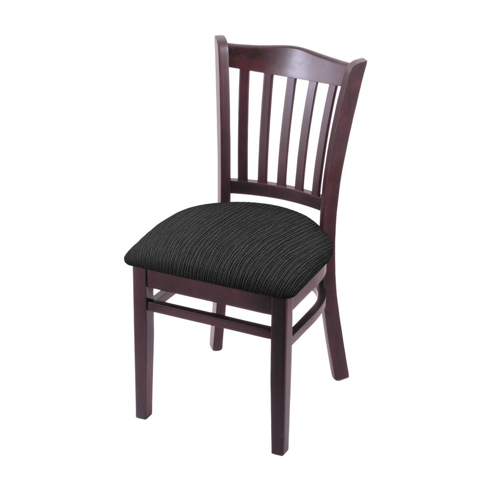 3120 18" Chair with Dark Cherry Finish and Graph Coal Seat. Picture 1