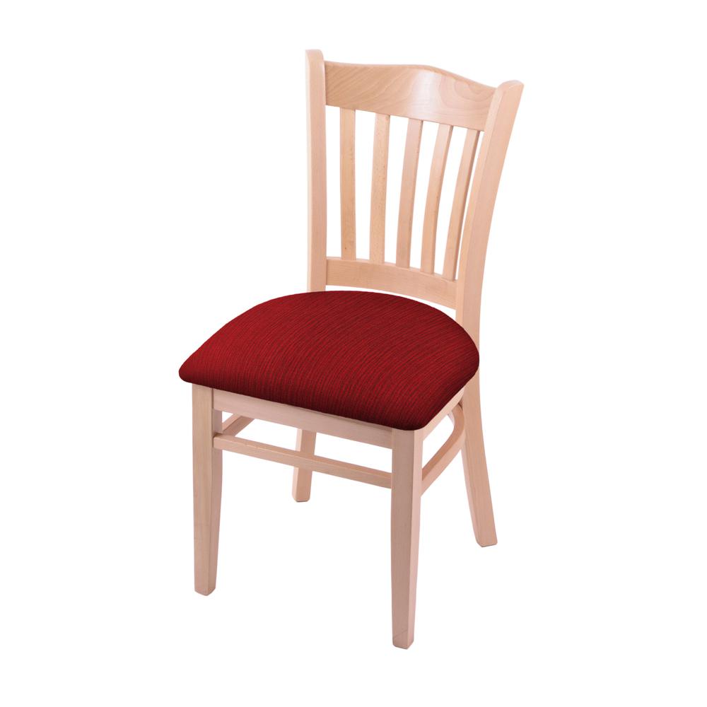 3120 18" Chair with Natural Finish and Graph Ruby Seat. Picture 1
