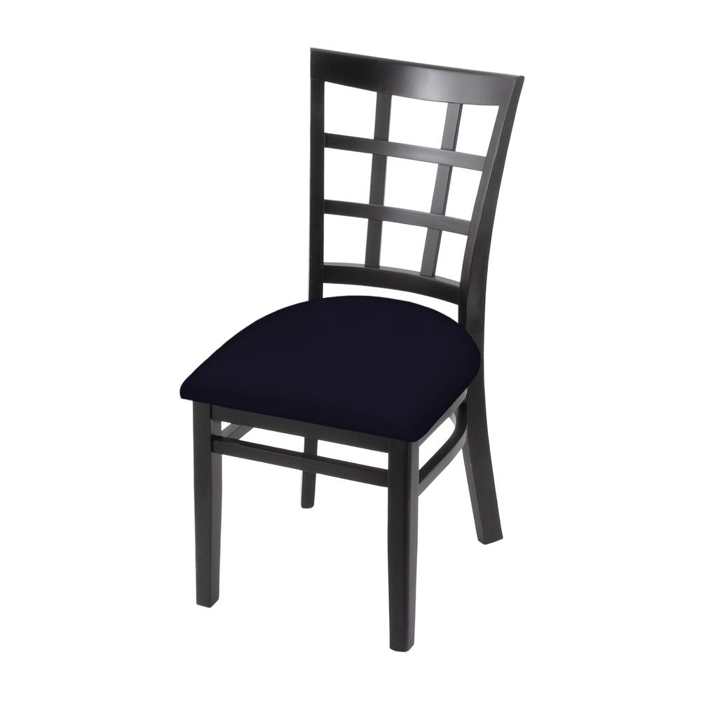 3130 18" Chair with Black Finish and Canter Twilight Seat. Picture 1