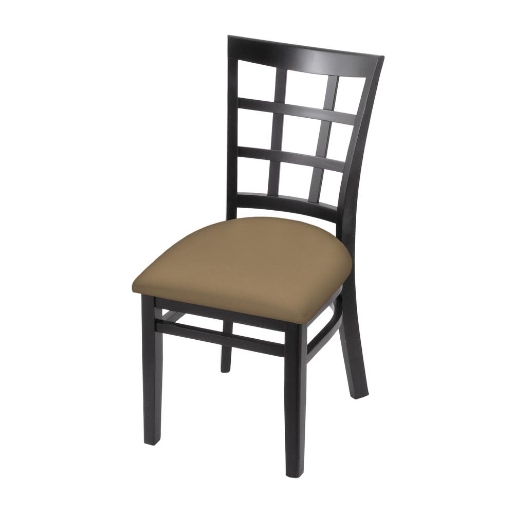 3130 18" Chair with Black Finish and Canter Sand Seat. Picture 1