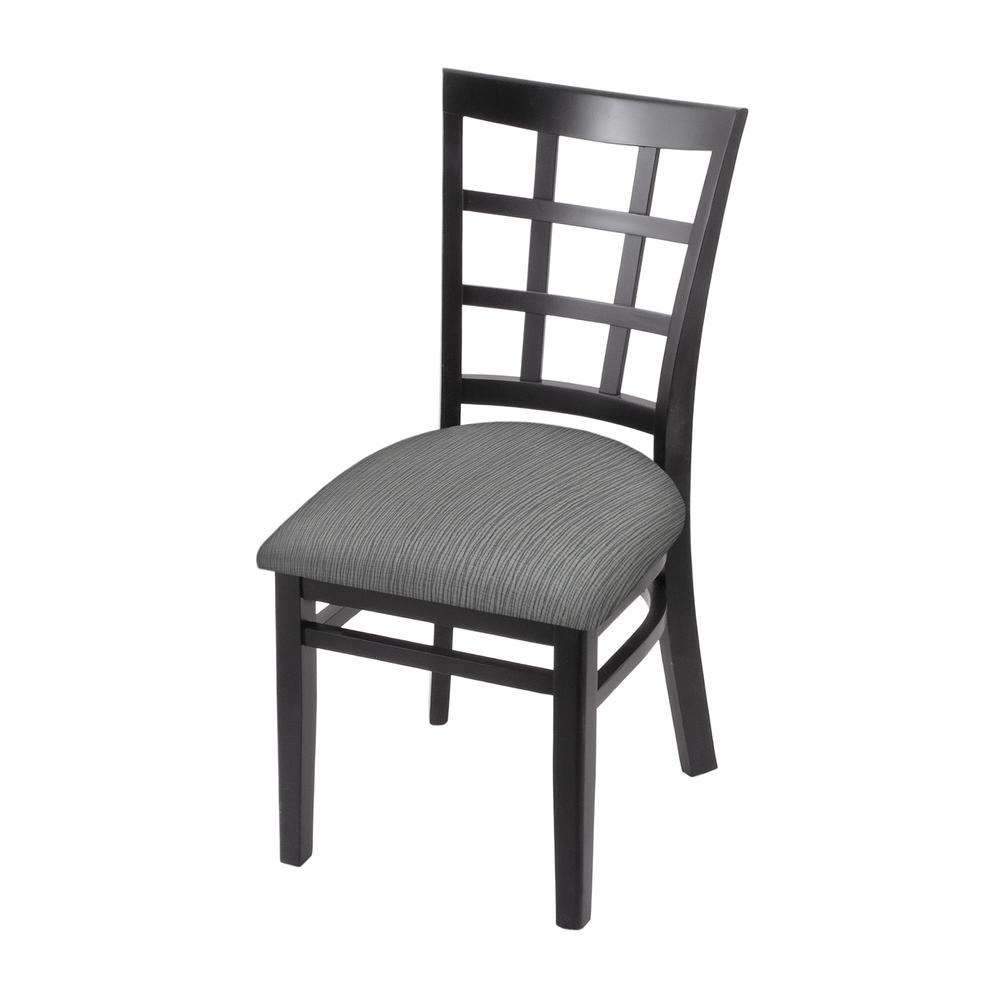 3130 18" Chair with Black Finish and Graph Alpine Seat. Picture 1