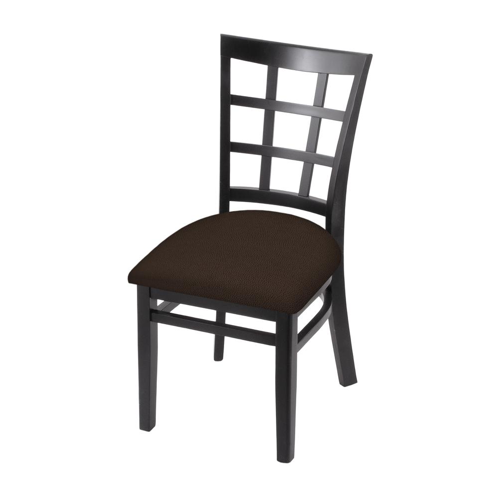 3130 18" Chair with Black Finish and Rein Coffee Seat. Picture 1