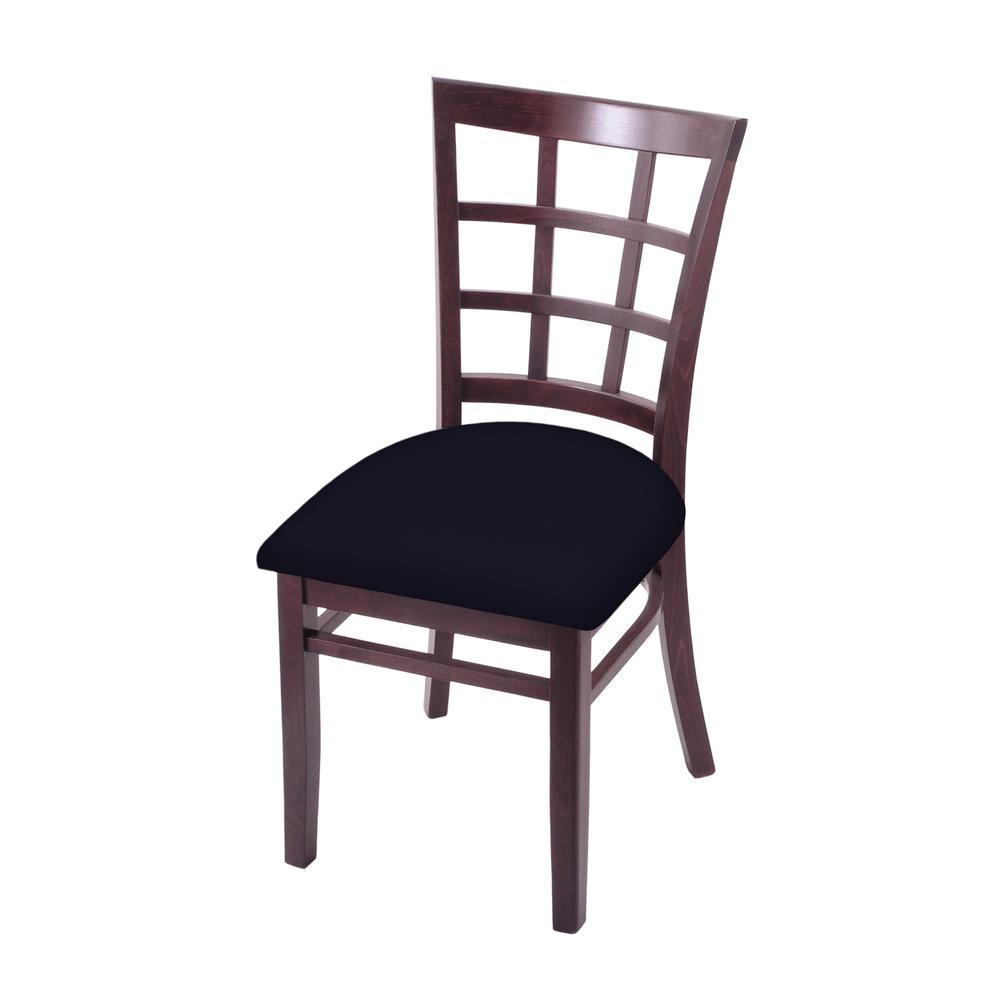 3130 18" Chair with Dark Cherry Finish and Canter Twilight Seat. Picture 1