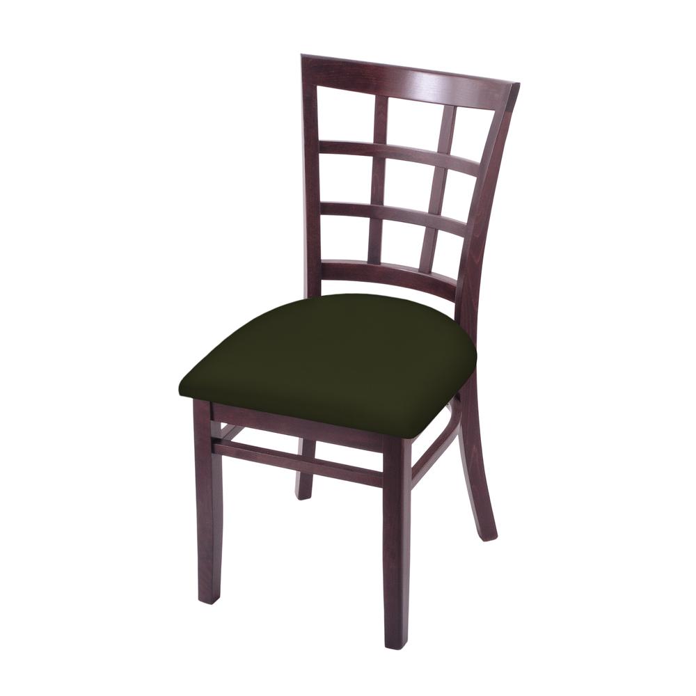 3130 18" Chair with Dark Cherry Finish and Canter Pine Seat. Picture 1
