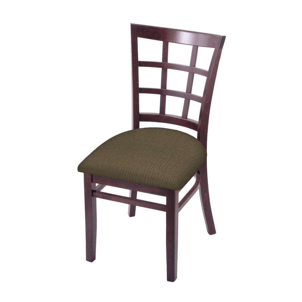 3130 18" Chair with Dark Cherry Finish and Graph Cork Seat. Picture 1