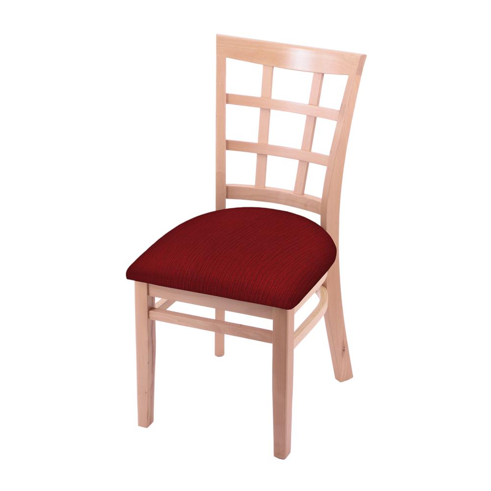 3130 18" Chair with Natural Finish and Graph Ruby Seat. Picture 1