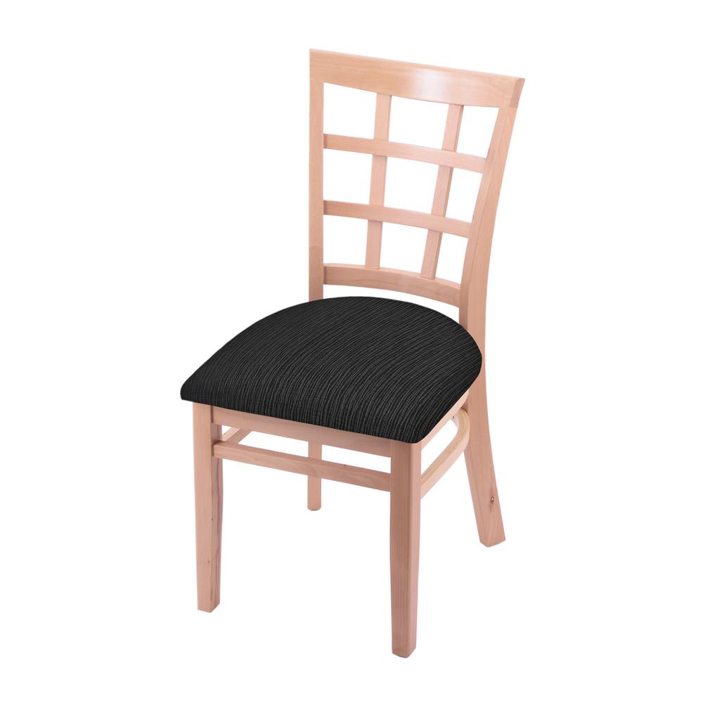 3130 18" Chair with Natural Finish and Graph Coal Seat. Picture 1