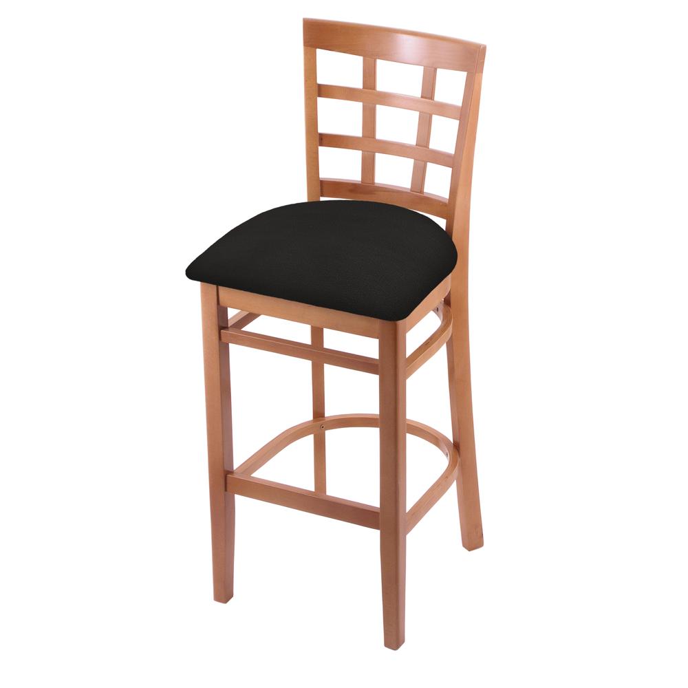 3130 25" Counter Stool with Medium Finish and Canter Espresso Seat. Picture 1