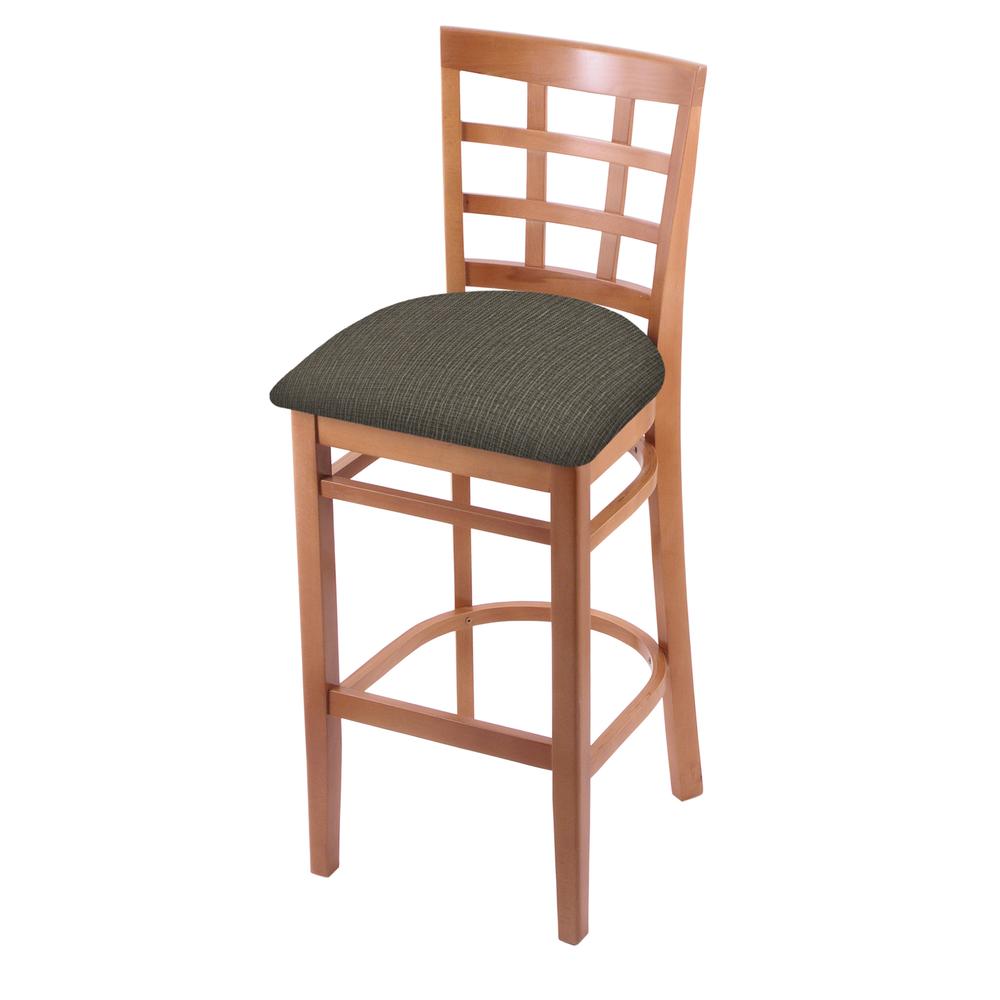 3130 25" Counter Stool with Medium Finish and Graph Chalice Seat. Picture 1