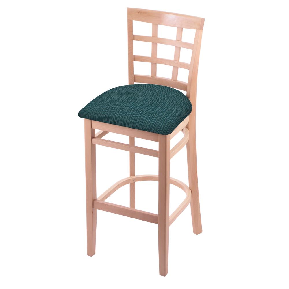 3130 25" Counter Stool with Natural Finish and Graph Tidal Seat. Picture 1