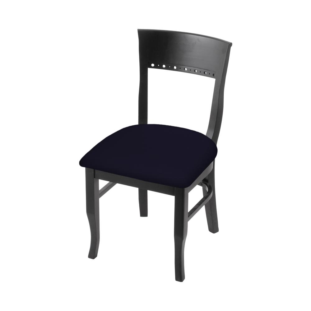 3160 18" Chair with Black Finish and Canter Twilight Seat. Picture 1