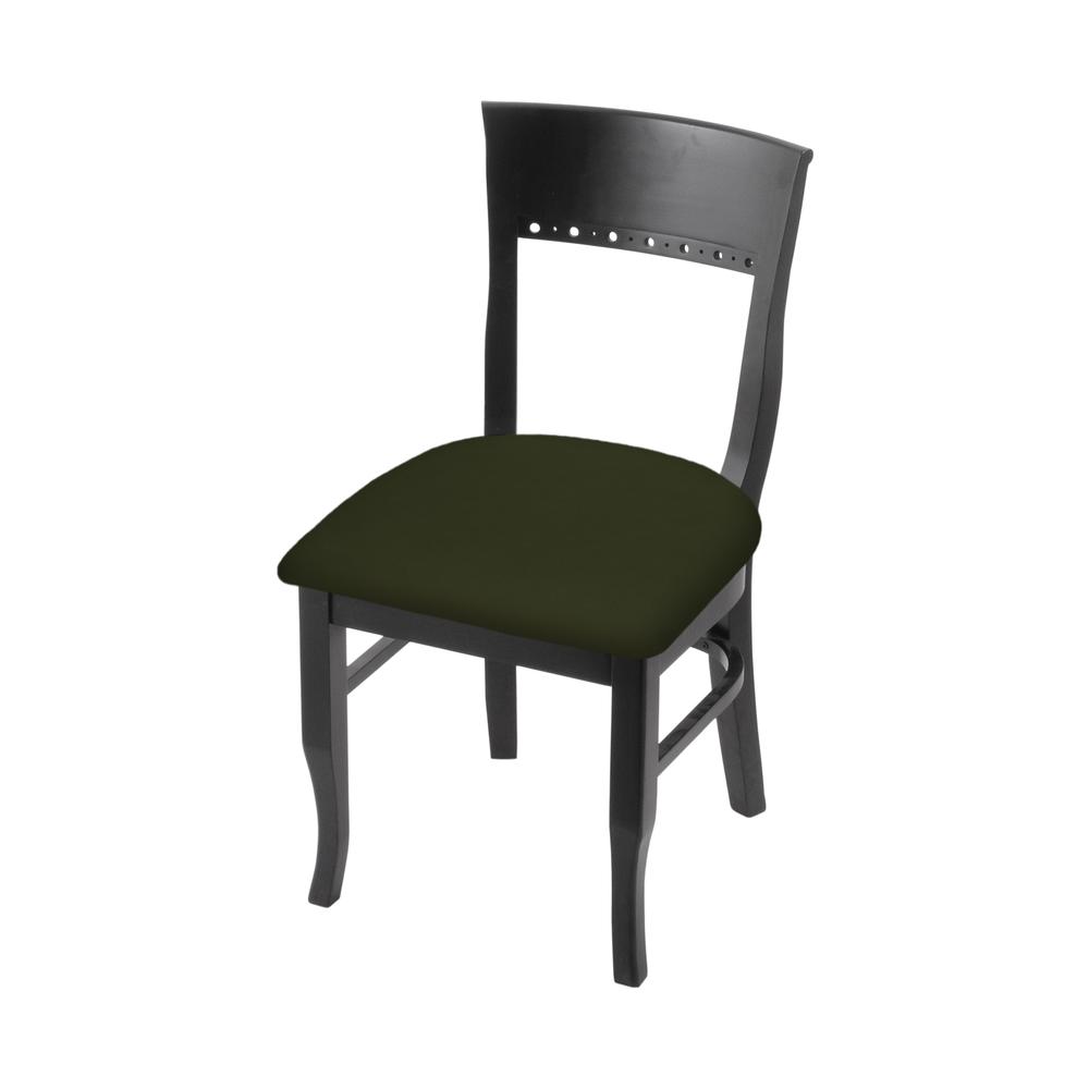 3160 18" Chair with Black Finish and Canter Pine Seat. Picture 1