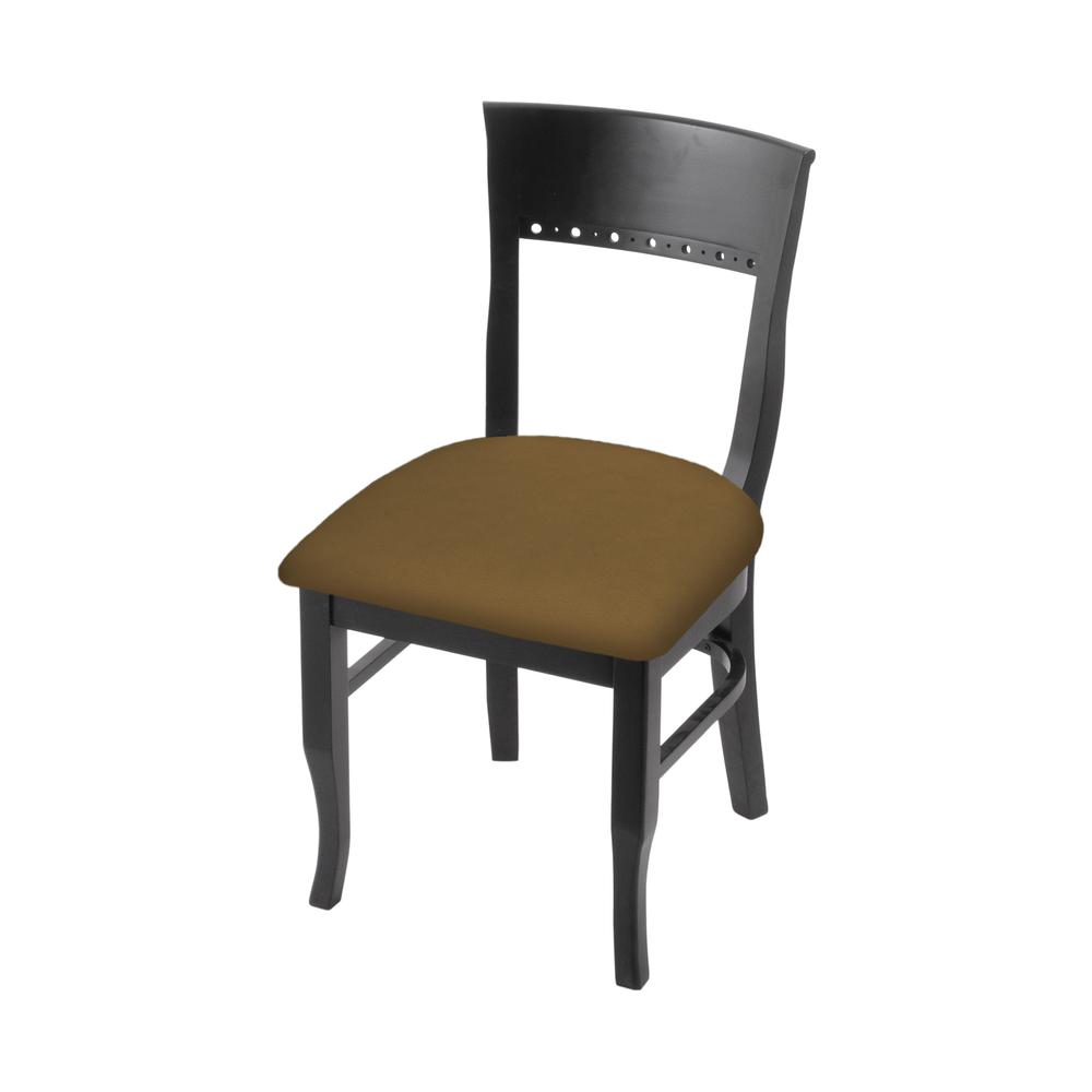 3160 18" Chair with Black Finish and Canter Saddle Seat. Picture 1