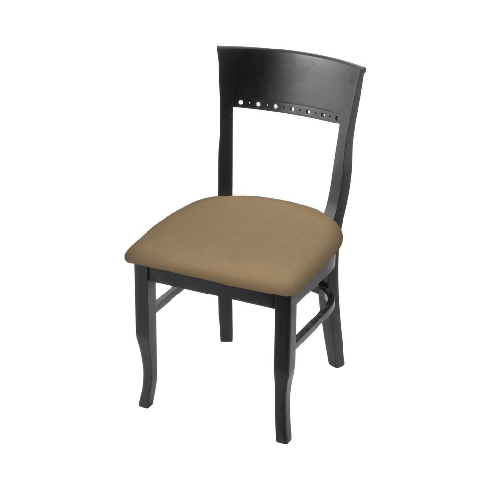 3160 18" Chair with Black Finish and Canter Sand Seat. Picture 1