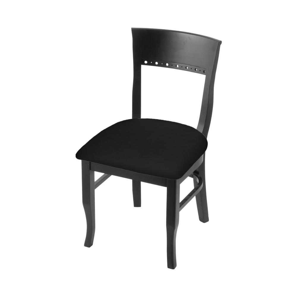 3160 18" Chair with Black Finish and Black Seat. Picture 1