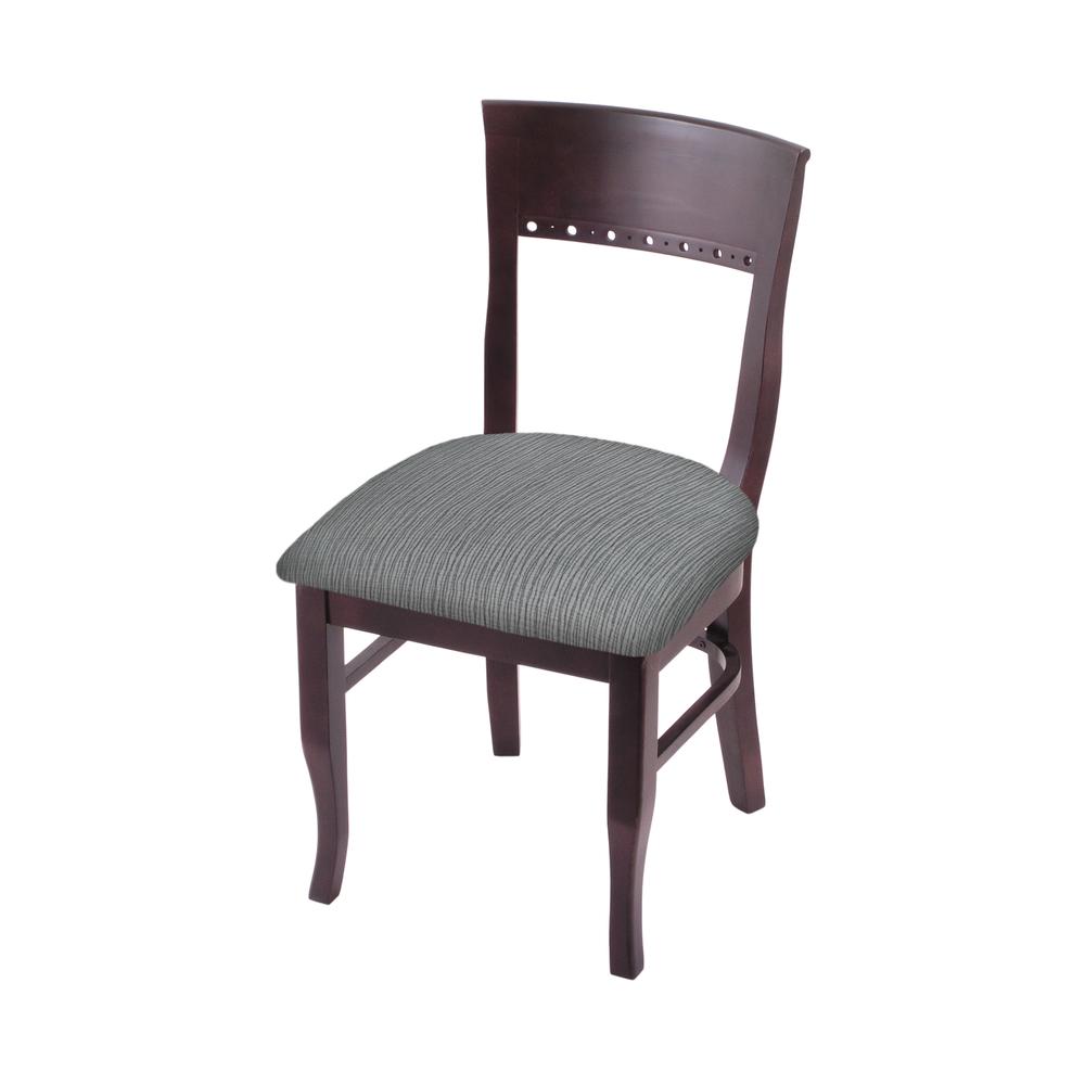 3160 18" Chair with Dark Cherry Finish and Graph Alpine Seat. Picture 1