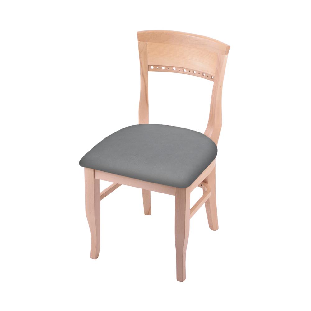 3160 18" Chair with Natural Finish and Canter Folkstone Grey Seat. Picture 1