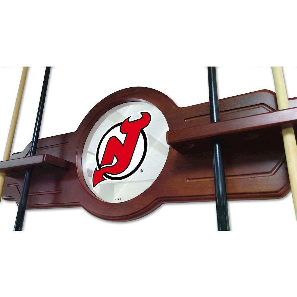 New Jersey Devils Cue Rack in Chardonnay Finish. Picture 3