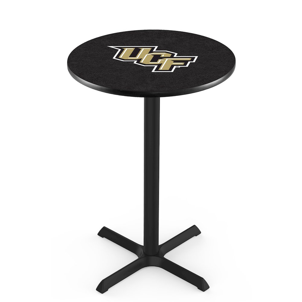L211 University of Central Florida 42' Tall - 36' Top Pub Table w/ Black Wrinkle Finish. Picture 1