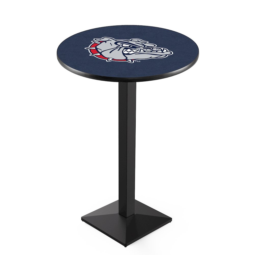 L217 Gonzaga 42' Tall - 36' Top Pub Table w/ Black Wrinkle Finish. Picture 1
