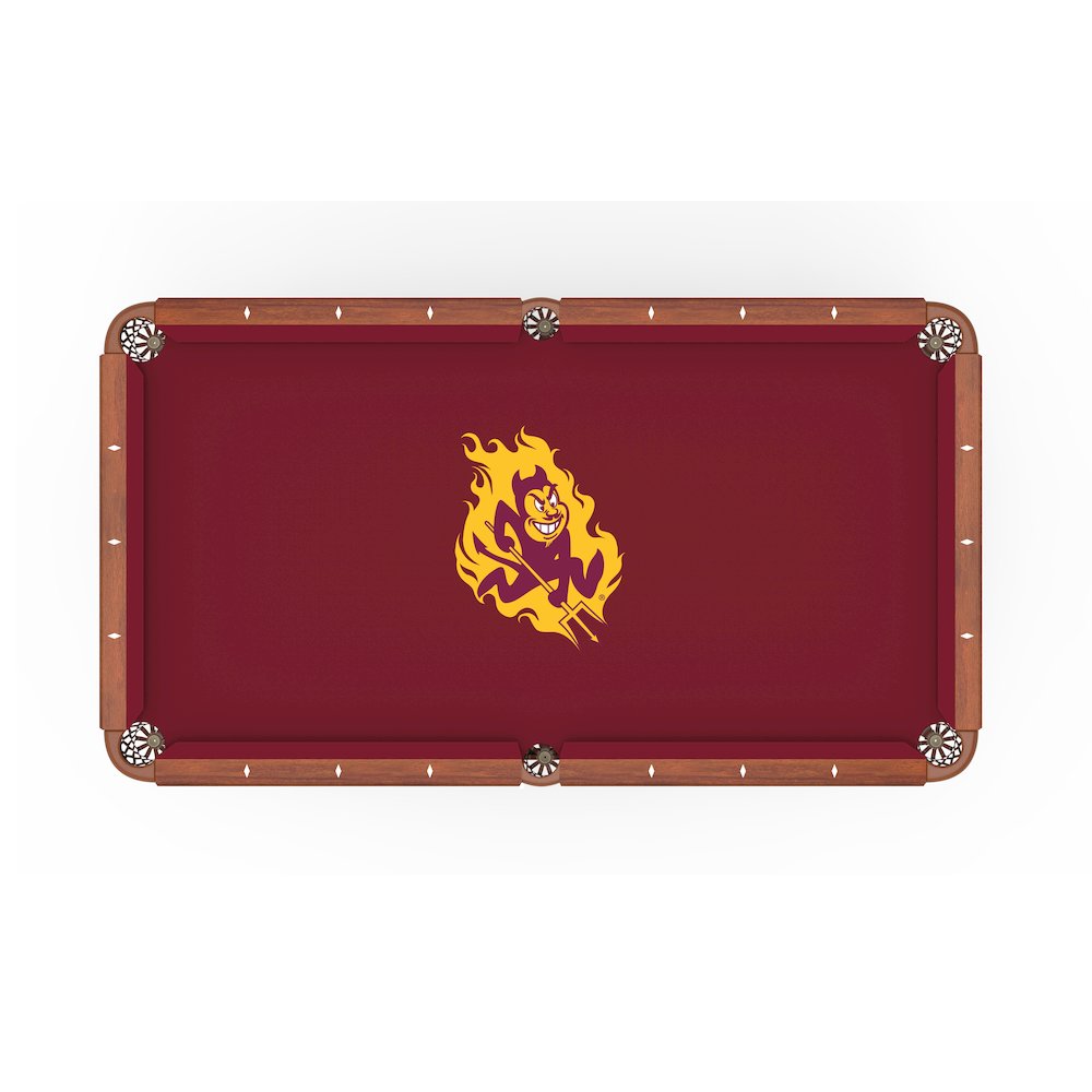 Arizona State University (Sparky) 8' Pool Table with a Navajo Finish. Picture 2