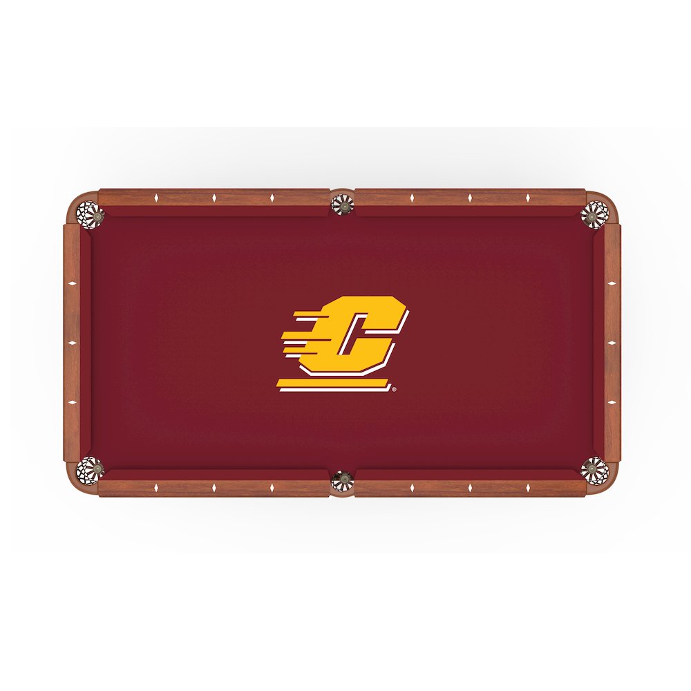 Central Michigan University 8' Pool Table with a Navajo Finish. Picture 2