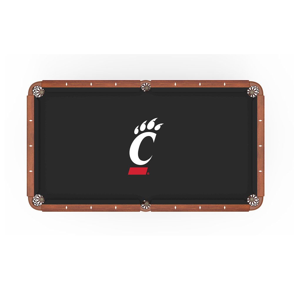 University of Cincinnati 8' Pool Table with a Navajo Finish. Picture 2