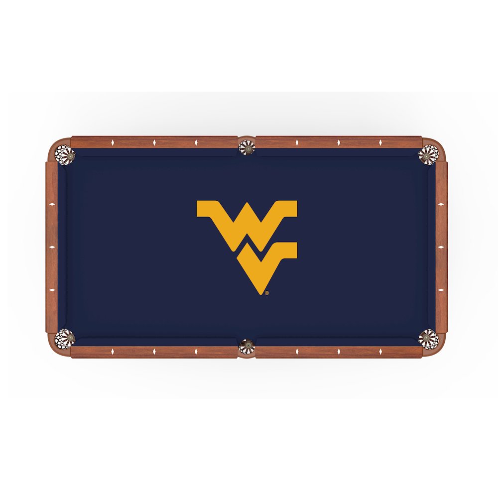 West Virginia University 8' Pool Table with a Navajo Finish. Picture 2